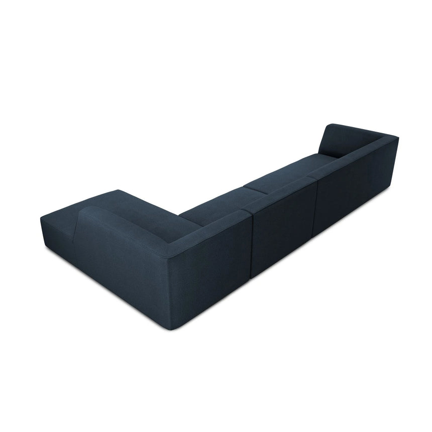 Ruby 5-Sitzer Ecksofa Rechts, mit Bezug aus Strukturierter Stoff (Ota18) in Marineblau, 366x180 cm – Bild 6
