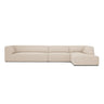 Ruby 5-Sitzer Ecksofa Rechts, mit Bezug aus Strukturierter Stoff (Ota8) in Beige, 366x180 cm – Bild 1