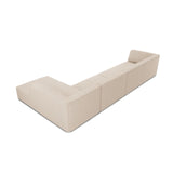 Ruby 5-Sitzer Ecksofa Rechts, mit Bezug aus Strukturierter Stoff (Ota8) in Beige, 366x180 cm – Bild 6