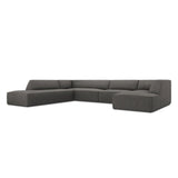 Ruby 7-Sitzer Panorama-Sofa Links, mit Bezug in Cord (ScaAnt) in Dunkelgrau, 366x273 cm – Bild 5