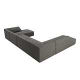Ruby 7-Sitzer Panorama-Sofa Links, mit Bezug in Cord (ScaAnt) in Dunkelgrau, 366x273 cm – Bild 7