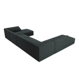 Ruby 7-Sitzer Panorama-Sofa Links, mit Bezug in Cord (ScaBla) in Schwarz, 366x273 cm – Bild 7