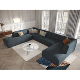 Ruby 7-Sitzer Panorama-Sofa Links, mit Bezug in Samt, Cord oder Strukturstoff, 366x273 cm