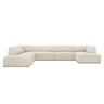 Ruby 7-Sitzer Panorama-Sofa Links, mit Bezug in Samt, Cord oder Strukturstoff, 366x273 cm – Bild 1