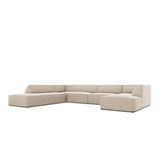 Ruby 7-Sitzer Panorama-Sofa Links, mit Bezug in Samt (Sal1) in Beige, 366x273 cm – Bild 5