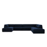 Ruby 7-Sitzer Panorama-Sofa Rechts, mit Bezug in Samt (Sal5) in Königsblau, 366x273 cm – Bild 1