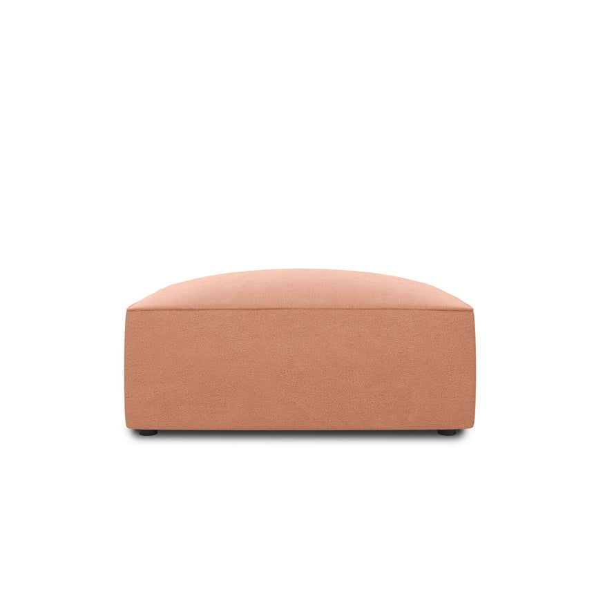 Ruby Pouf mit Bezug in Samt (Sal11) in Rosa, 93x93 cm – Bild 1