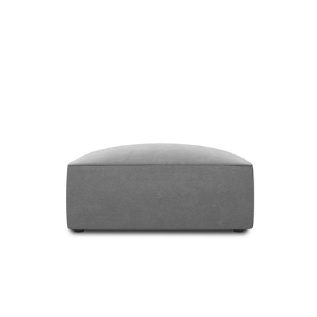 Ruby Pouf mit Bezug in Samt (Sal17) in Grau, 93x93 cm – Bild 1