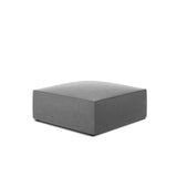 Ruby Pouf mit Bezug in Samt (Sal17) in Grau, 93x93 cm – Bild 4