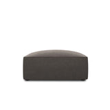 Ruby Pouf mit Bezug in Samt (Sal18) in Dunkelgrau, 93x93 cm – Bild 1