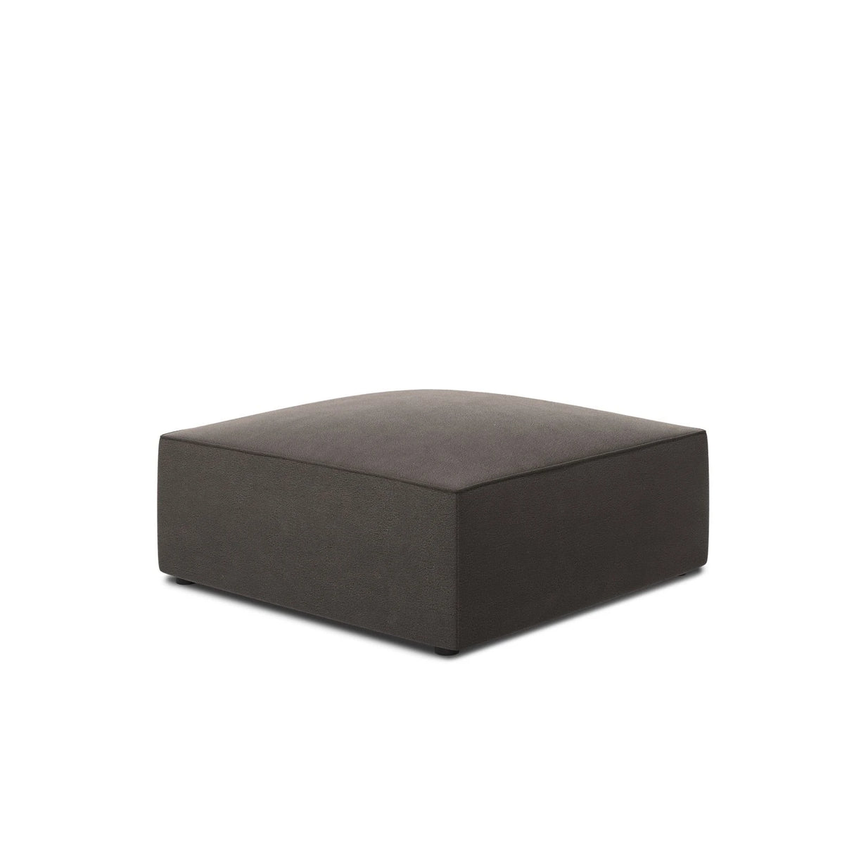 Ruby Pouf mit Bezug in Samt (Sal18) in Dunkelgrau, 93x93 cm – Bild 4