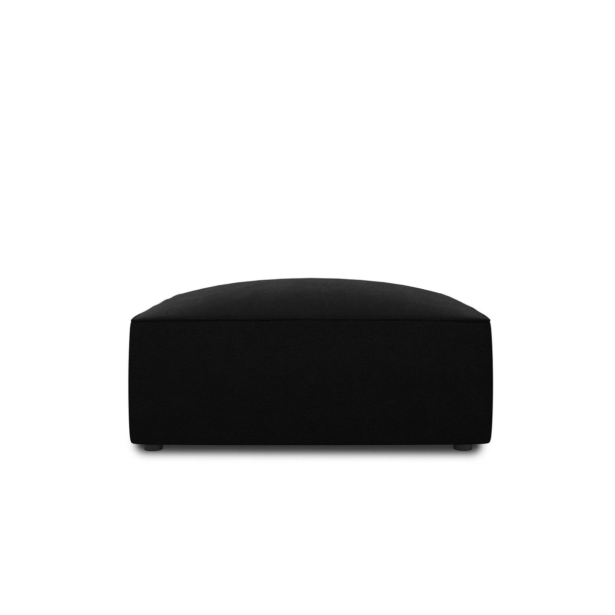 Ruby Pouf mit Bezug in Samt (Sal19) in Schwarz, 93x93 cm – Bild 1