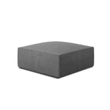 Ruby Pouf mit Bezug in Strukturierter Stoff (Ota11) in Grau, 93x93 cm – Bild 3