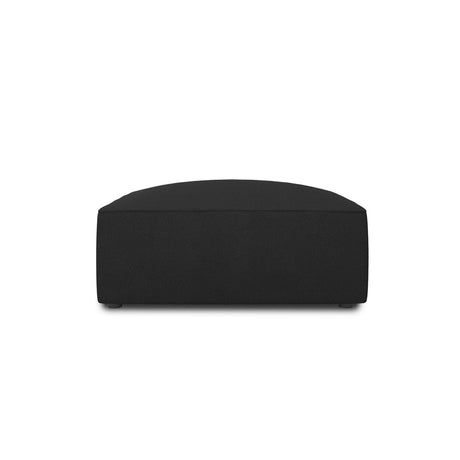 Ruby Pouf mit Bezug in Strukturierter Stoff (Ota12) in Schwarz, 93x93 cm – Bild 1