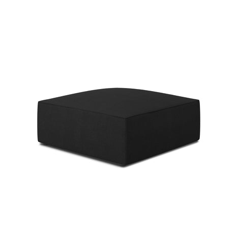 Ruby Pouf mit Bezug in Strukturierter Stoff (Ota12) in Schwarz, 93x93 cm – Bild 3