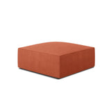 Ruby Pouf mit Bezug in Strukturierter Stoff (Ota2) in Coral, 93x93 cm – Bild 2