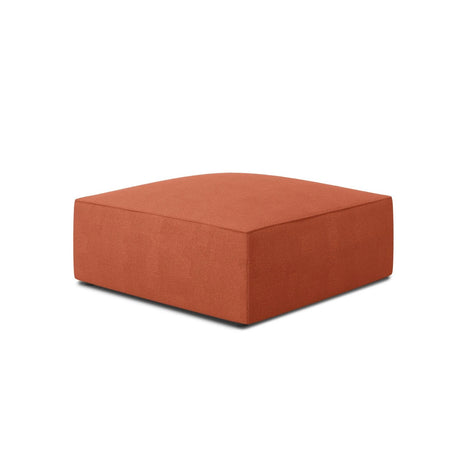 Ruby Pouf mit Bezug in Strukturierter Stoff (Ota2) in Coral, 93x93 cm – Bild 2
