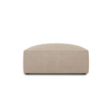Ruby Pouf mit Bezug in Strukturierter Stoff (Ota7) in Dunkelbeige, 93x93 cm – Bild 1