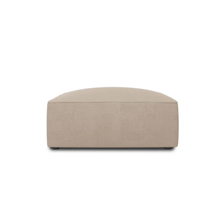 Ruby Pouf mit Bezug in Strukturierter Stoff (Ota7) in Dunkelbeige, 93x93 cm – Bild 1