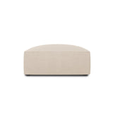 Ruby Pouf mit Bezug in Strukturierter Stoff (Ota8) in Beige, 93x93 cm – Bild 1