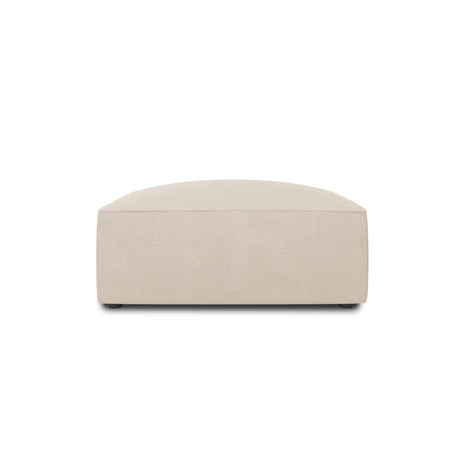 Ruby Pouf mit Bezug in Strukturierter Stoff (Ota8) in Beige, 93x93 cm – Bild 1