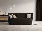 Saamit 3-Sitzer Sofa mit Bezug aus Boucle (ASCBLACK) in Schwarz, 178x72 cm – Bild 2