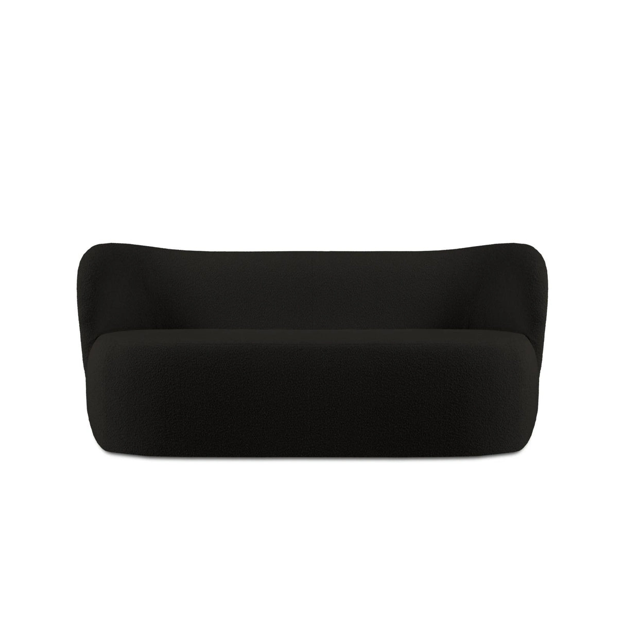 Saamit 3-Sitzer Sofa mit Bezug aus Boucle (ASCBLACK) in Schwarz, 178x72 cm – Bild 4