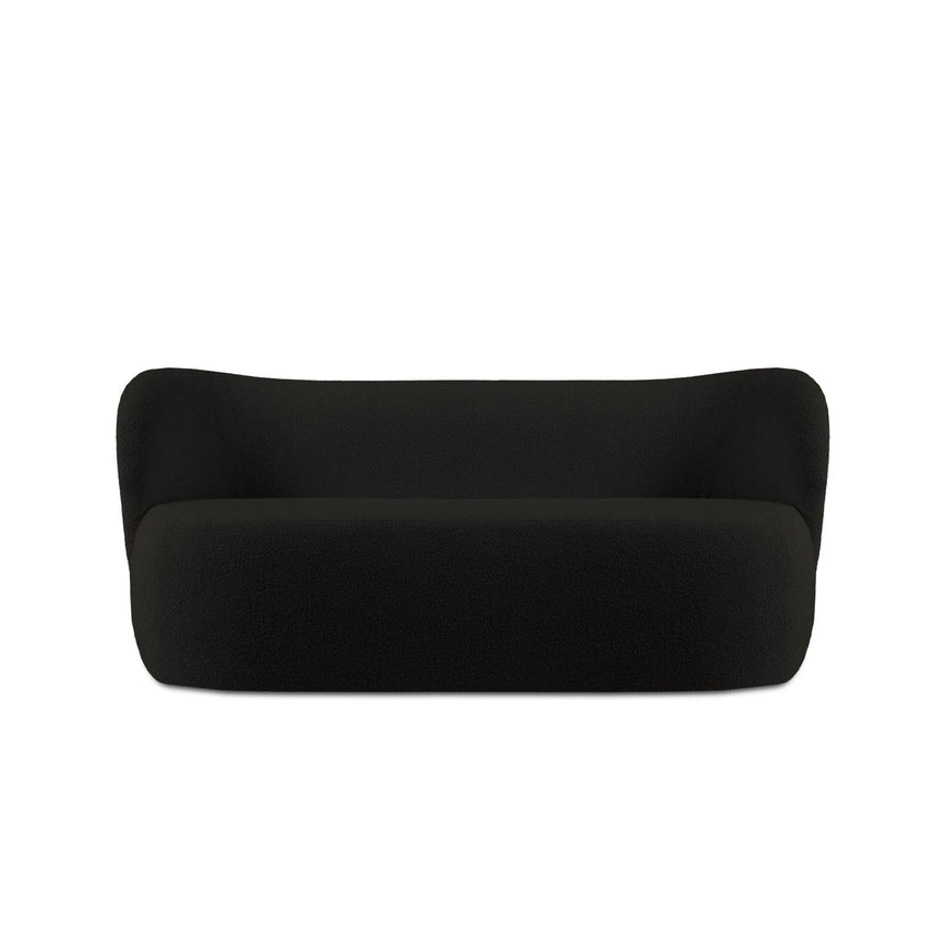 Saamit 3-Sitzer Sofa mit Bezug aus Boucle (ASCBLACK) in Schwarz, 178x72 cm – Bild 4