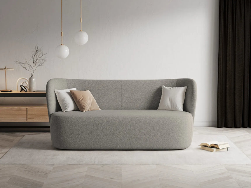Saamit 3-Sitzer Sofa mit Bezug aus Boucle (ASCTAUPE) in Grau, 178x72 cm – Bild 2