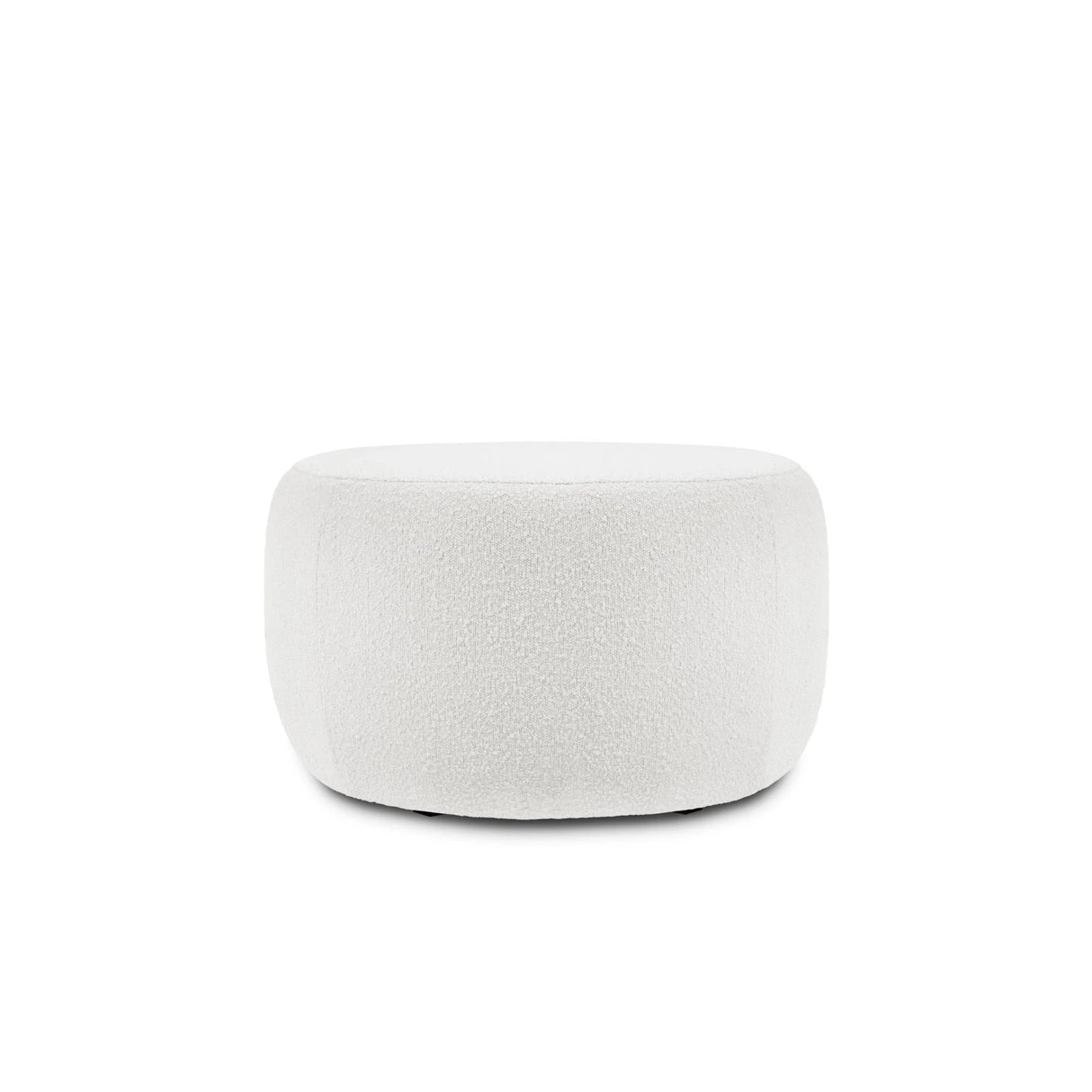 Saamit Pouf mit Bezug aus Boucle, 76x67 cm – Bild 4