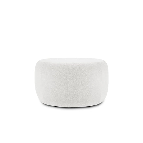 Saamit Pouf mit Bezug aus Boucle, 76x67 cm – Bild 4