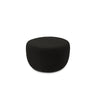 Saamit Pouf mit Bezug aus Boucle (ASCBLACK) in Schwarz, 76x67 cm – Bild 1