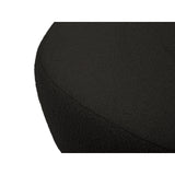 Saamit Pouf mit Bezug aus Boucle (ASCBLACK) in Schwarz, 76x67 cm – Bild 3