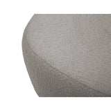 Saamit Pouf mit Bezug aus Boucle (ASCTAUPE) in Grau, 76x67 cm – Bild 3