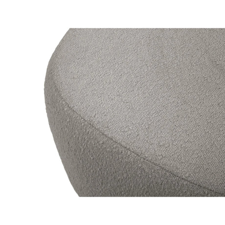 Saamit Pouf mit Bezug aus Boucle (ASCTAUPE) in Grau, 76x67 cm – Bild 3