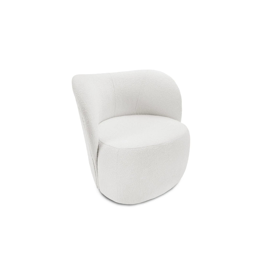 Saamit Sessel mit Bezug aus Boucle, 86x72 cm – Bild 5