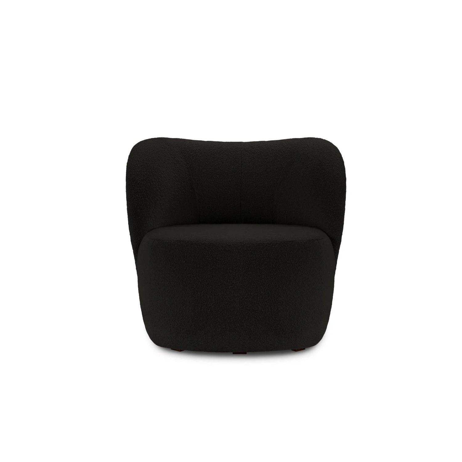 Saamit Sessel mit Bezug aus Boucle (ASCBLACK) in Schwarz, 86x72 cm – Bild 1