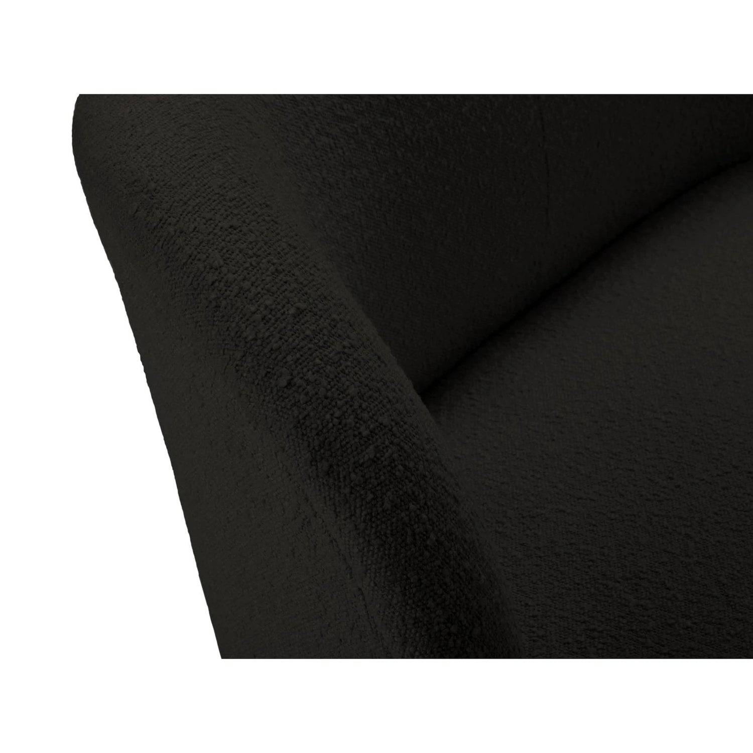 Saamit Sessel mit Bezug aus Boucle (ASCBLACK) in Schwarz, 86x72 cm – Bild 3