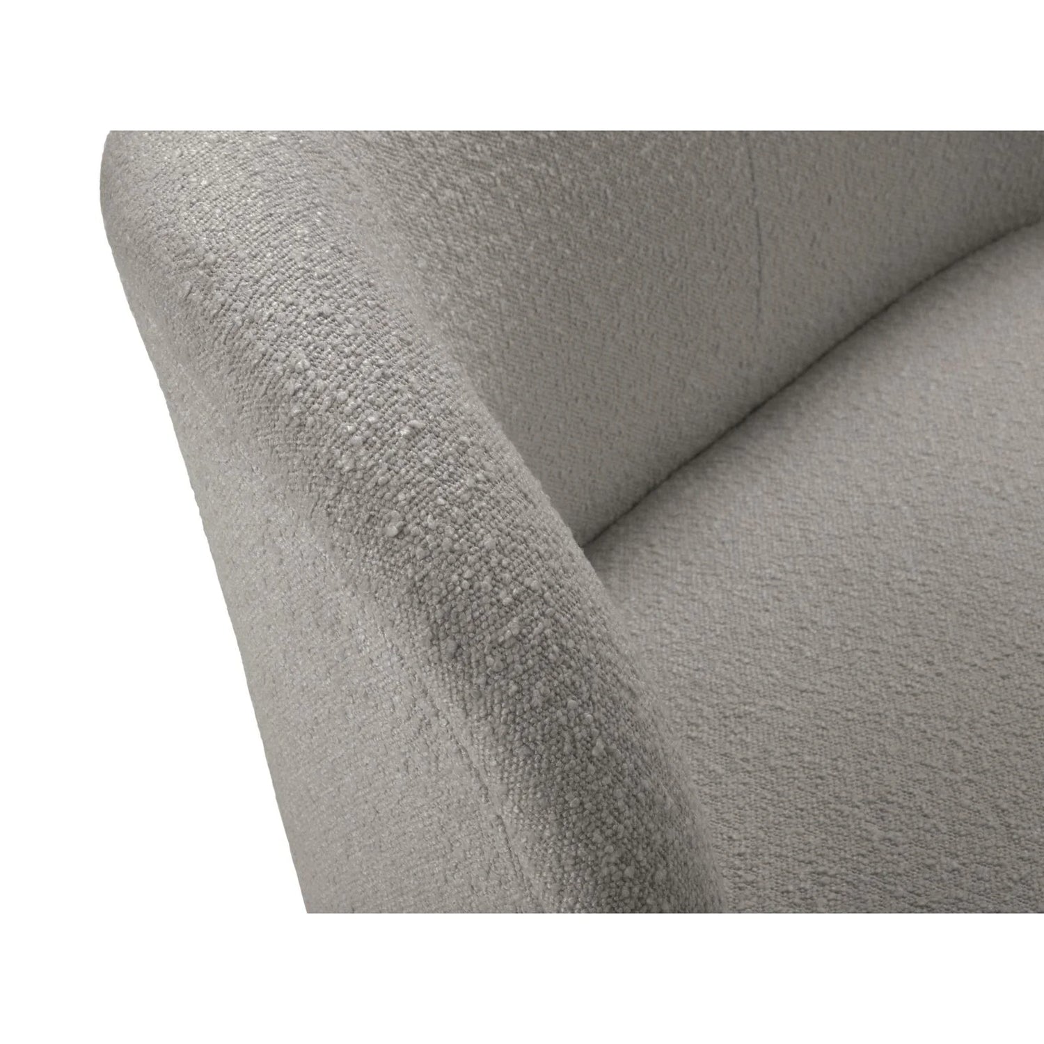 Saamit Sessel mit Bezug aus Boucle (ASCTAUPE) in Grau, 86x72 cm – Bild 3