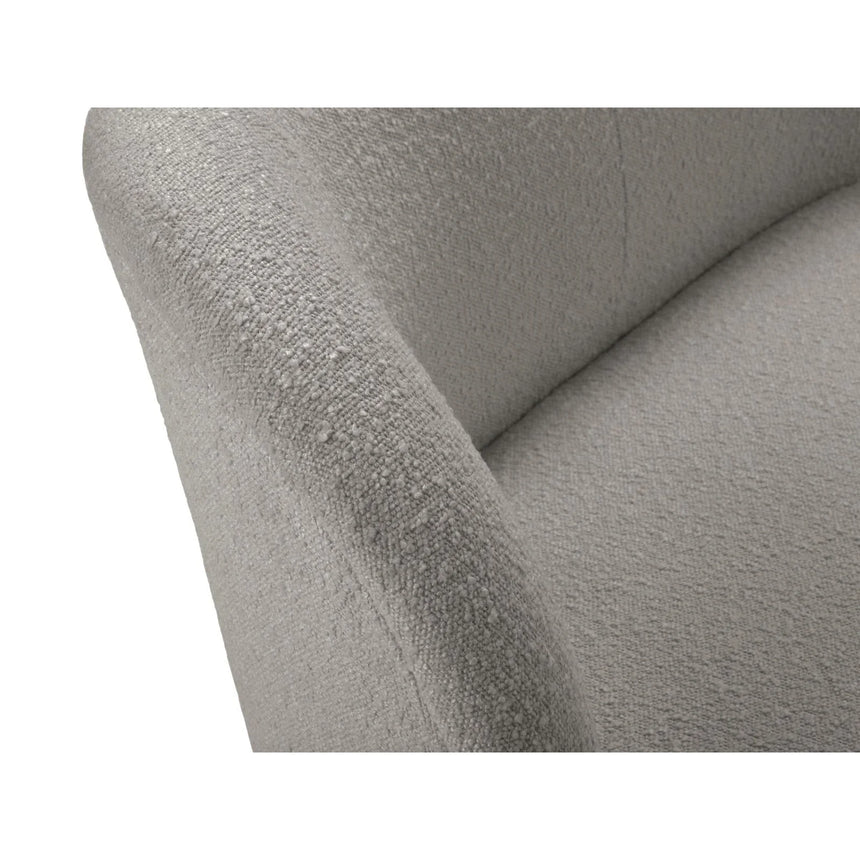 Saamit Sessel mit Bezug aus Boucle (ASCTAUPE) in Grau, 86x72 cm – Bild 3