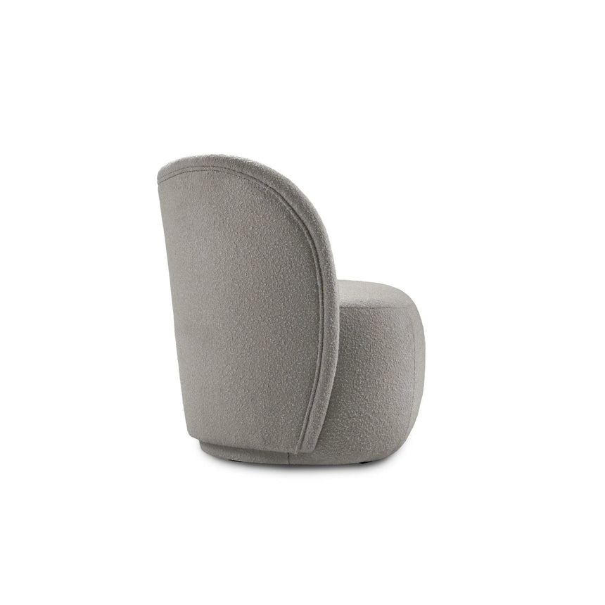 Saamit Sessel mit Bezug aus Boucle (ASCTAUPE) in Grau, 86x72 cm – Bild 6