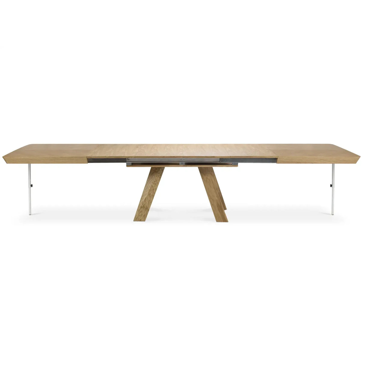 Sally ausziehbarer Esstisch aus Eichenfurnier und Eiche, 180-380 cm - ZEN ZONE Furniture