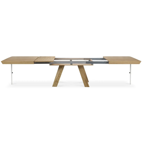Sally ausziehbarer Esstisch aus Eichenfurnier und Eiche, 180-380 cm - ZEN ZONE Furniture
