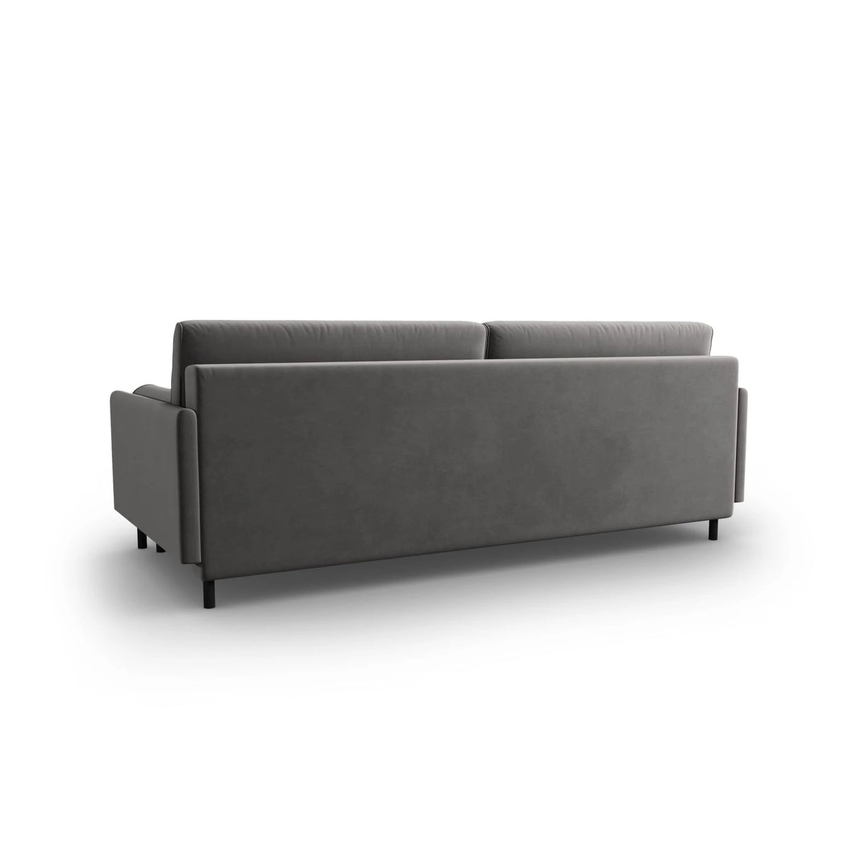 Scott 3-Sitzer Sofa, umwandelbar mit Schlaffunktion, mit Bezug aus Samt (Blu13) in Hellgrau, 212x97 cm – Bild 7