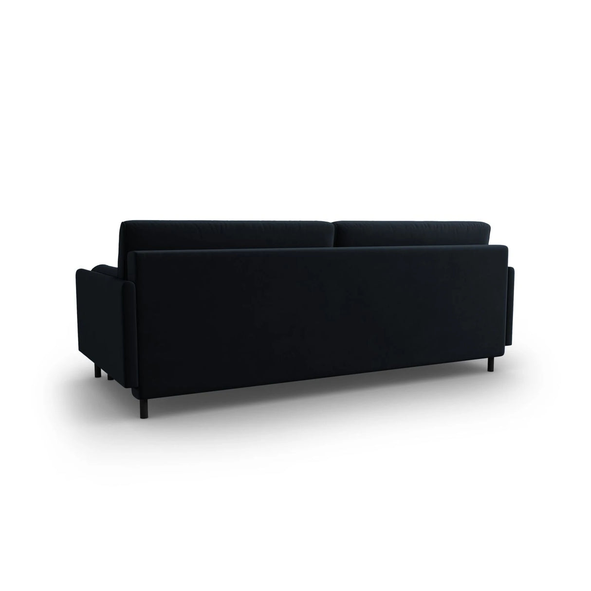 Scott 3-Sitzer Sofa, umwandelbar mit Schlaffunktion, mit Bezug aus Samt (Blu89) in Dunkelblau, 212x97 cm – Bild 7