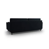 Scott 3-Sitzer Sofa, umwandelbar mit Schlaffunktion, mit Bezug aus Samt (Blu89) in Dunkelblau, 212x97 cm – Bild 7