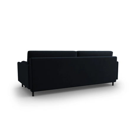 Scott 3-Sitzer Sofa, umwandelbar mit Schlaffunktion, mit Bezug aus Samt (Blu89) in Dunkelblau, 212x97 cm – Bild 7