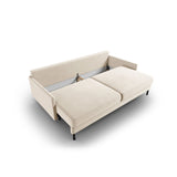 Scott 3-Sitzer Sofa, umwandelbar mit Schlaffunktion, mit Bezug aus Samt oder Strukturstoff, 212x97 cm – Bild 6