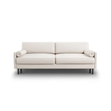 Scott 3-Sitzer Sofa, umwandelbar mit Schlaffunktion, mit Bezug aus Strukturierter Stoff (Meg351) in Leichtes Beige, 212x97 cm – Bild 1