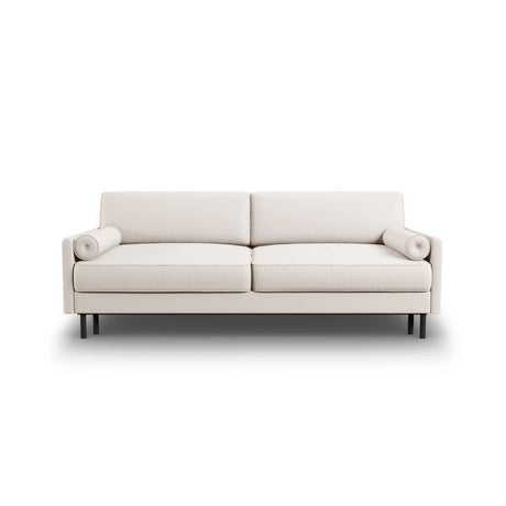 Scott 3-Sitzer Sofa, umwandelbar mit Schlaffunktion, mit Bezug aus Strukturierter Stoff (Meg351) in Leichtes Beige, 212x97 cm – Bild 1